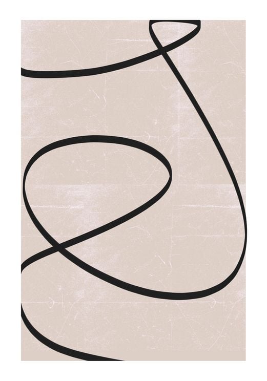 Black Line Abstract