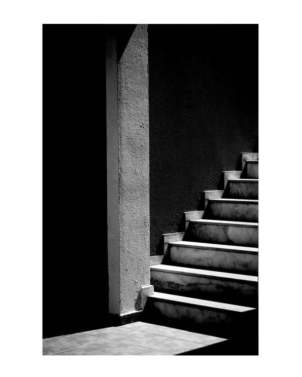 Black Marble Stairs