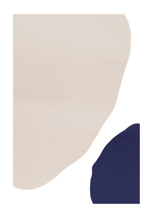 Blue Beige Abstract
