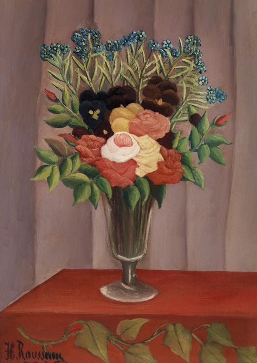 Bouquet Of Flowers By Rousseau