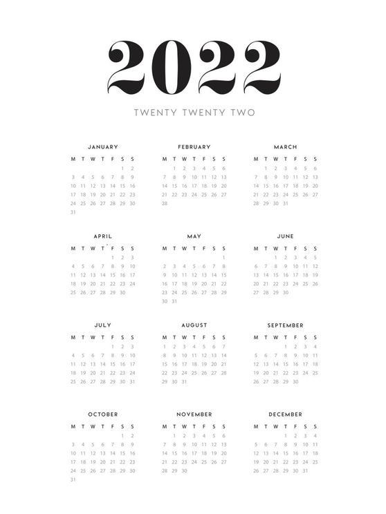 Calendar No 1