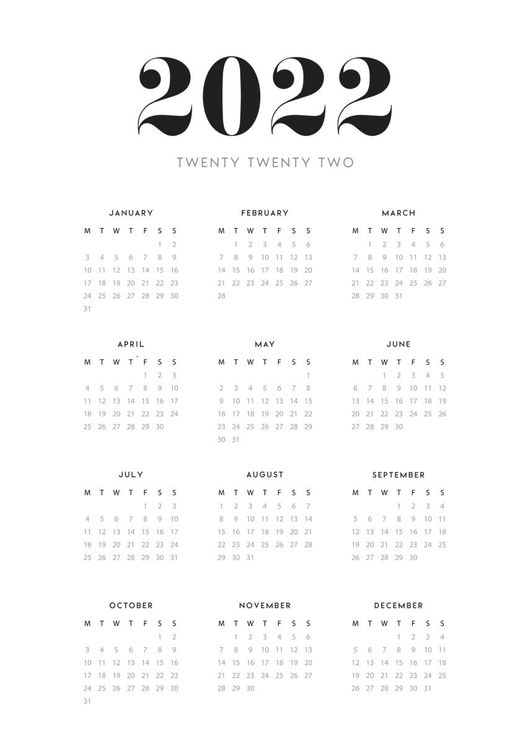 Calendar No 1