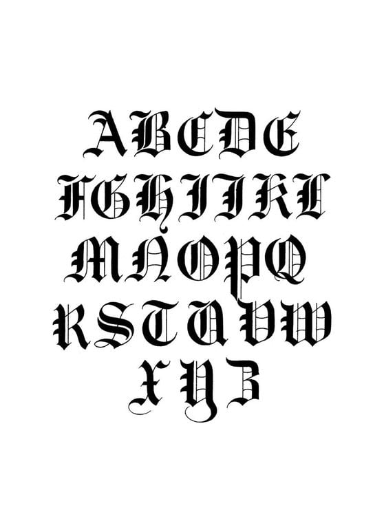 Calligraphy Alphabet