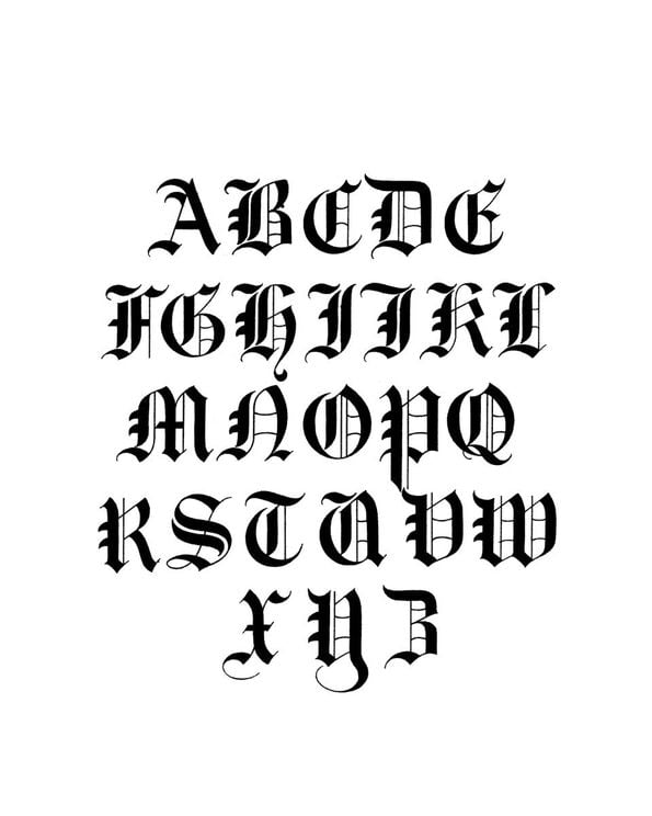 Calligraphy Alphabet