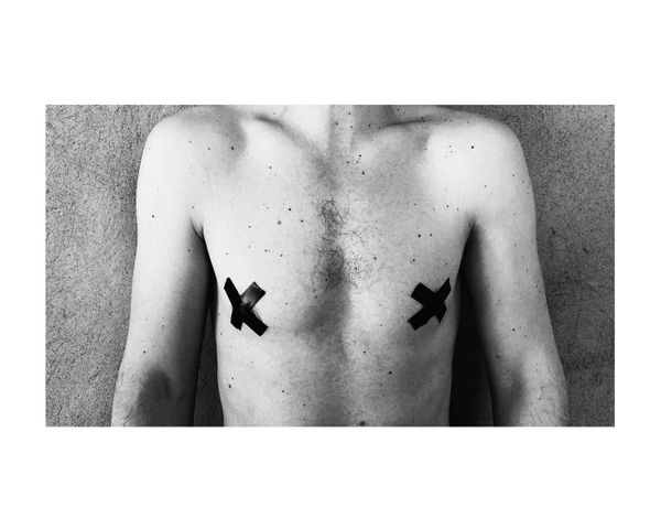 Censored Breasts Man
