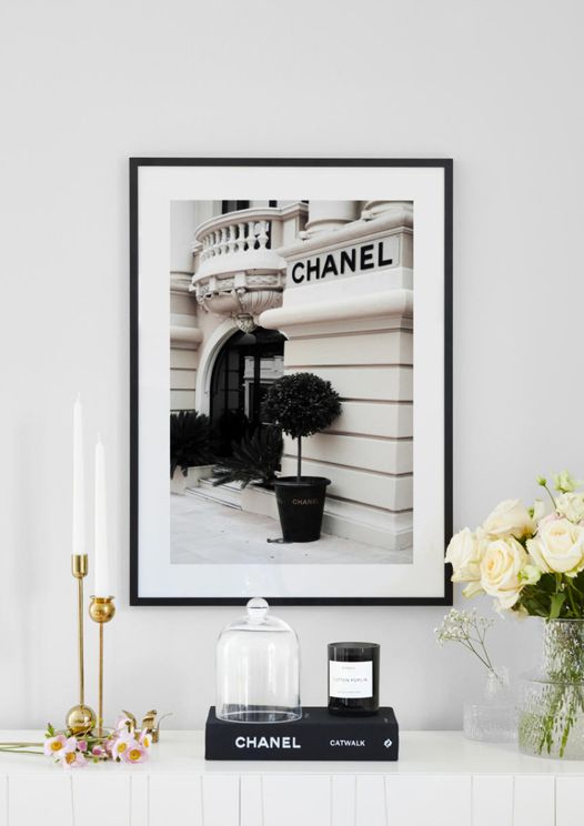Poster - Coco Chanel Dark 50x70 - Dear Sam