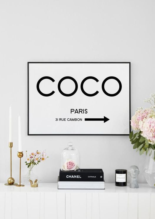 Afbrydelse salt Opfattelse Køb Coco Chanel Rue Gambon Plakat Online | DearSam.dk