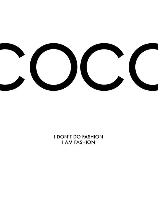 Poster - Coco Chanel 40x50 - Dear Sam