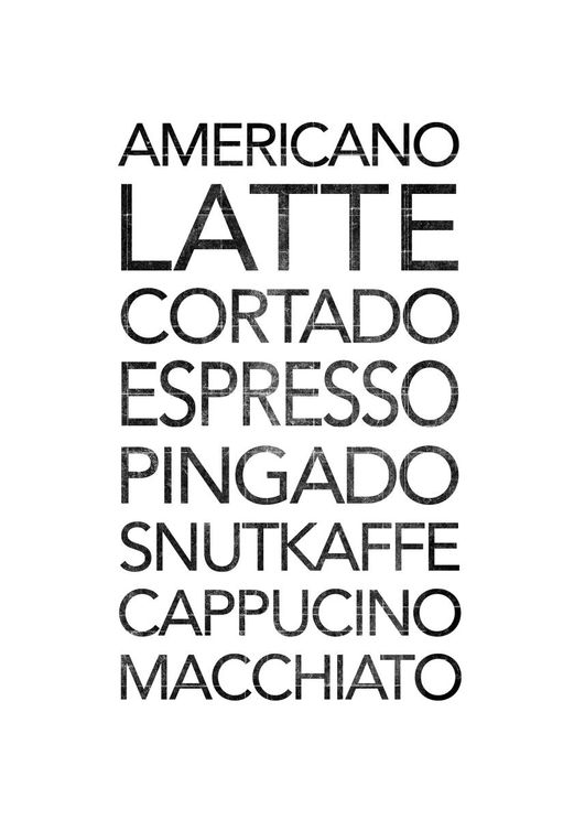 Coffee List