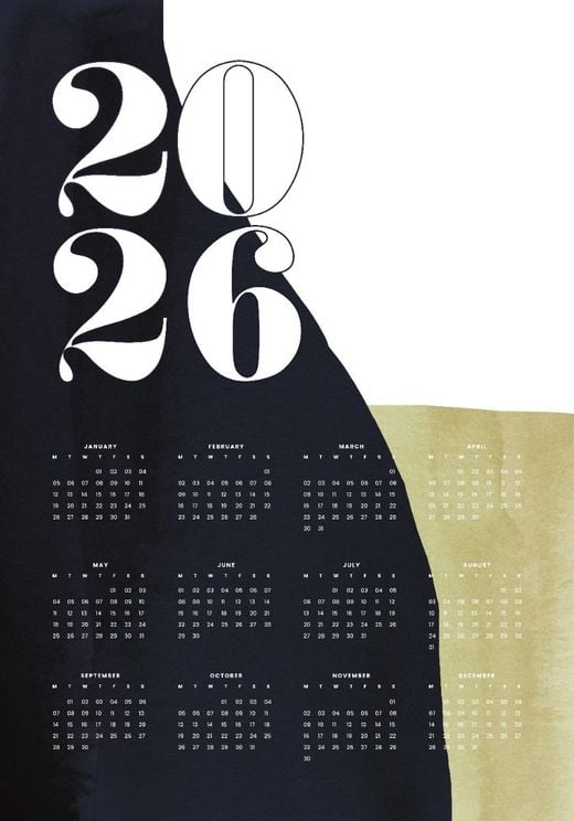 Calendar Nocturnal Waterfall