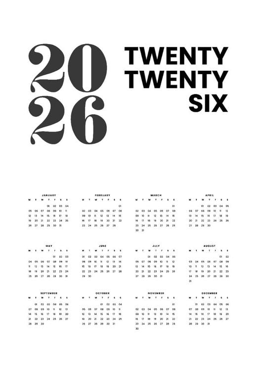 Calendar White
