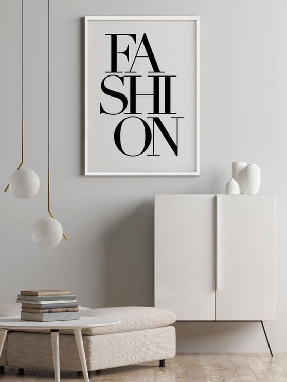 Purchase Fashion Text Poster Online | DearSam.com