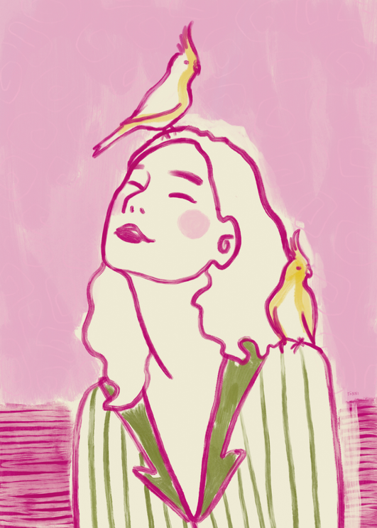 Feathers, Rosa