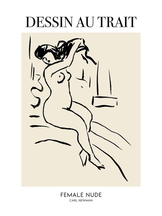 Female Nude By Carl Newman