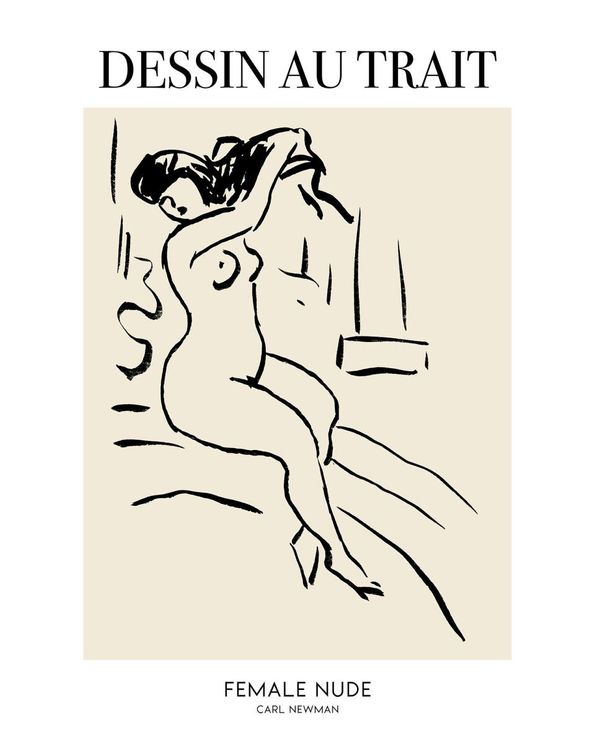 Female Nude By Carl Newman