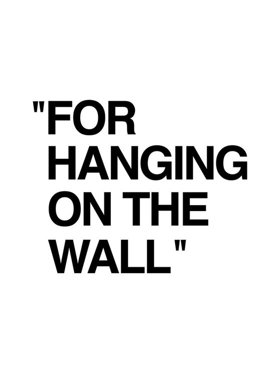 For Hanging On The Wall