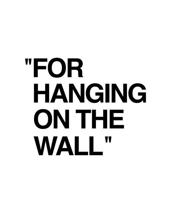 For Hanging On The Wall