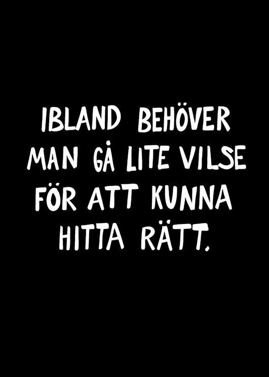 Gå Vilse Svart
