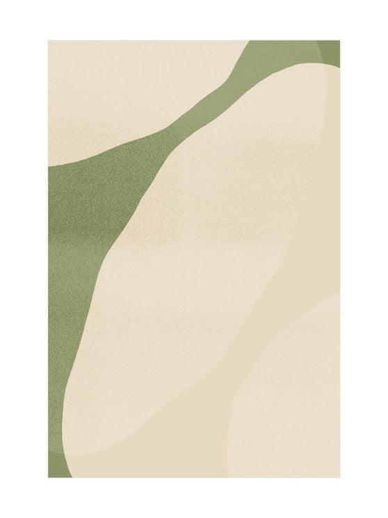 Green Beige Abstract
