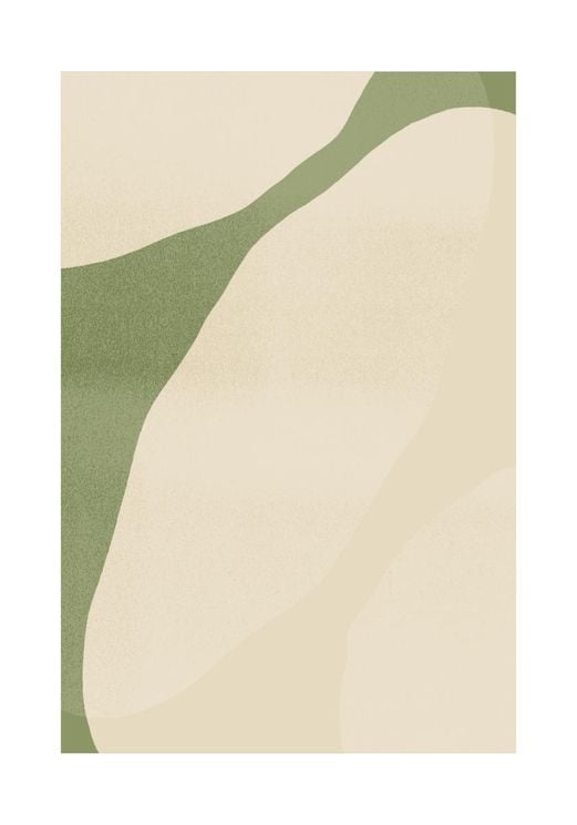 Green Beige Abstract
