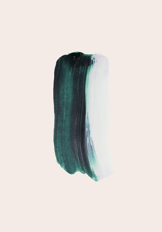 Green White Abstract Stroke