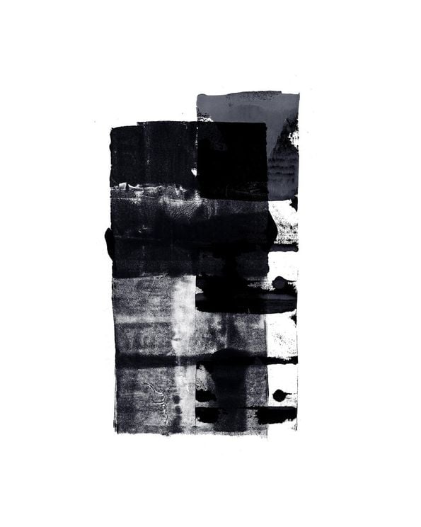 Grey Ink Stroke