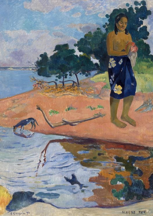 Haere Pape By Gauguin