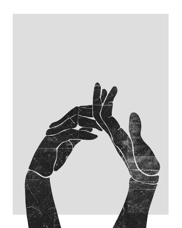 Hands Stencil