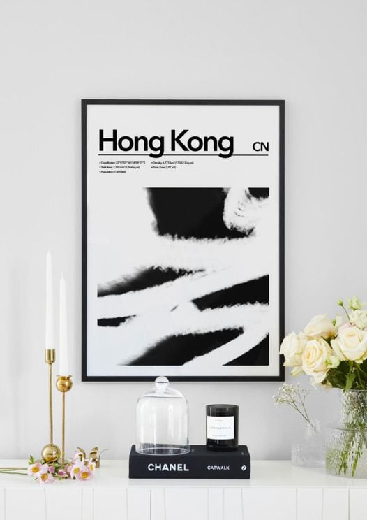 Purchase Hong Kong Abstract Poster Online | DearSam.com