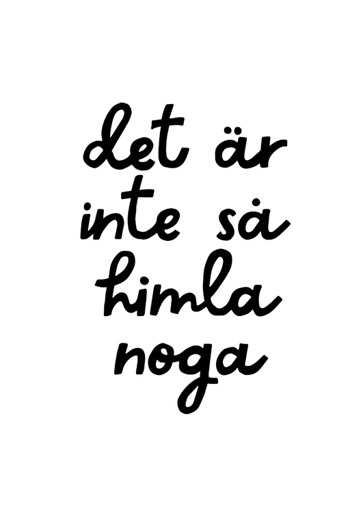 Inte Så Noga Vit