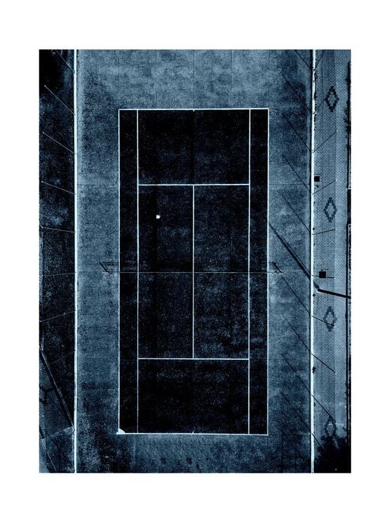 Inverted Tennis Court