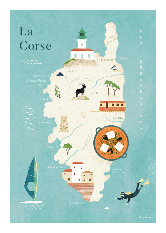 La Corse Map