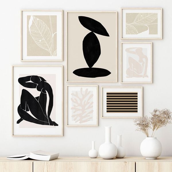 Neutral Beige Matisse Photo Wall