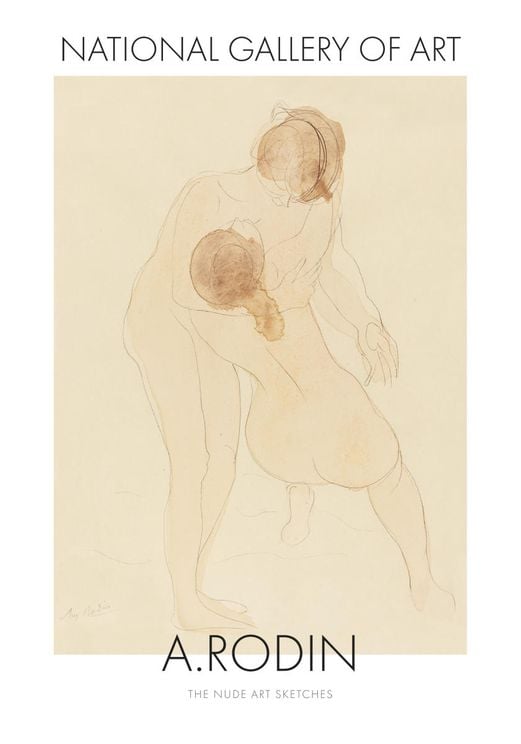 Nude Art Sketch 1 By Auguste Rodin