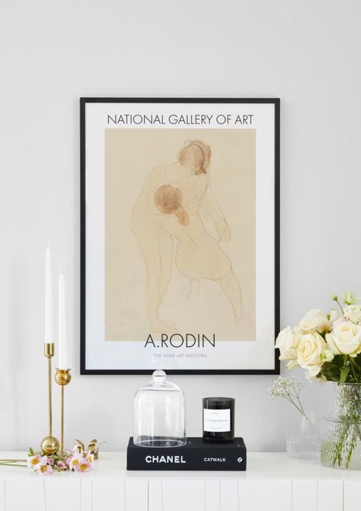 Nude Art Sketch 1 By Auguste Rodin