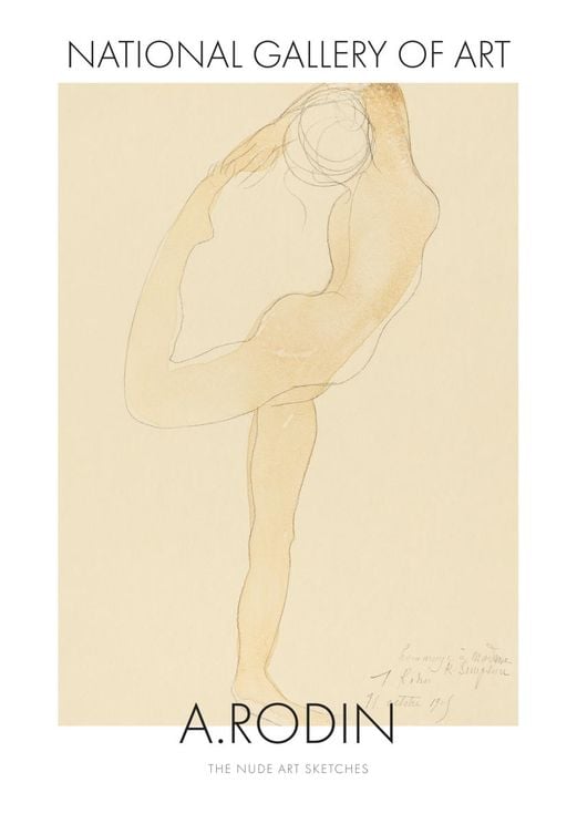 Nude Art Sketch 3 By Auguste Rodin