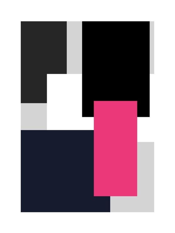 Pink Rectangle Minimalism