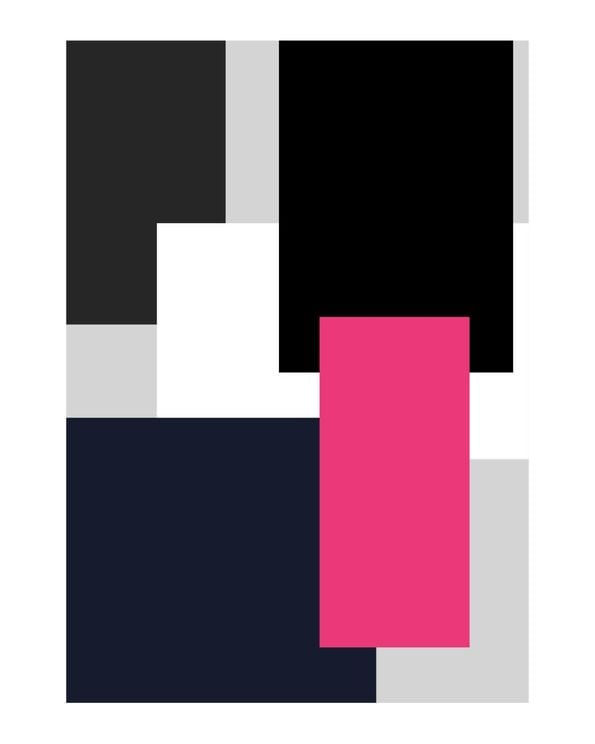 Pink Rectangle Minimalism