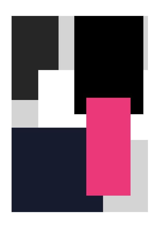Pink Rectangle Minimalism