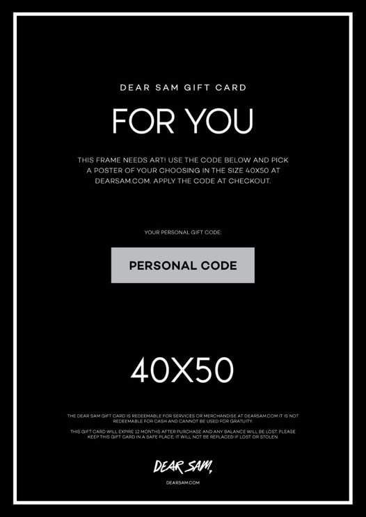 Ram + Valfri poster 40x50