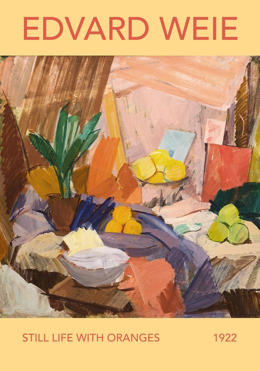 Still Life With Oranges By Edvard Weie