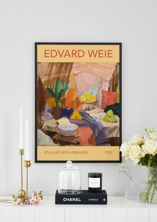 Still Life With Oranges By Edvard Weie