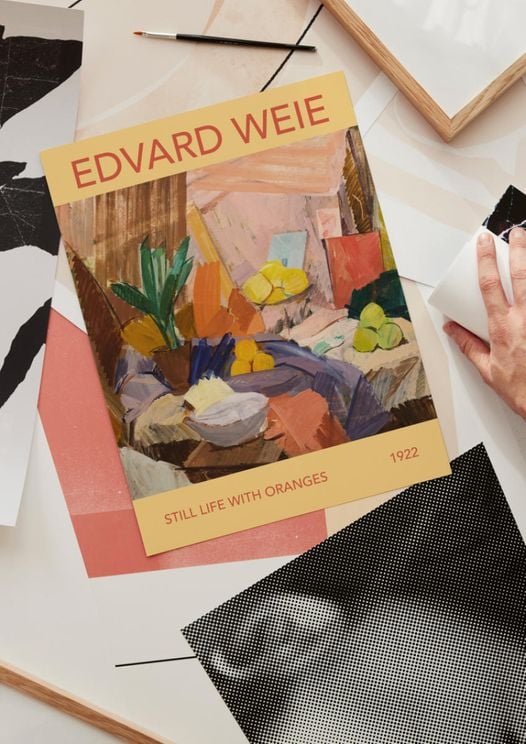Still Life With Oranges By Edvard Weie