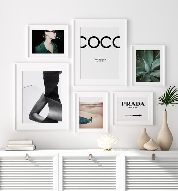 Poster - Coco Chanel Dark 50x70 - Dear Sam