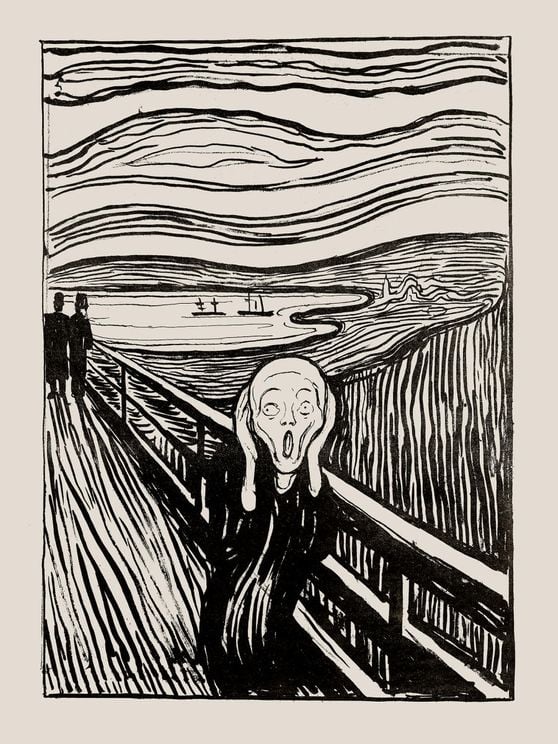 The Scream Illustration By Munch