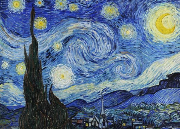 The Starry Night By Van Gogh