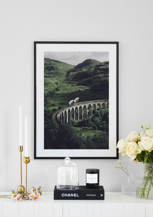 Train On A Bridge