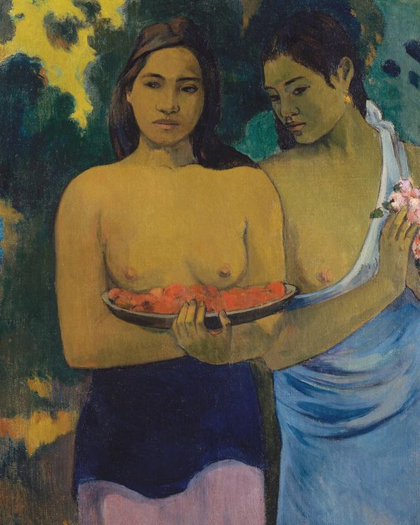 Two Tahitian Women By Gauguin