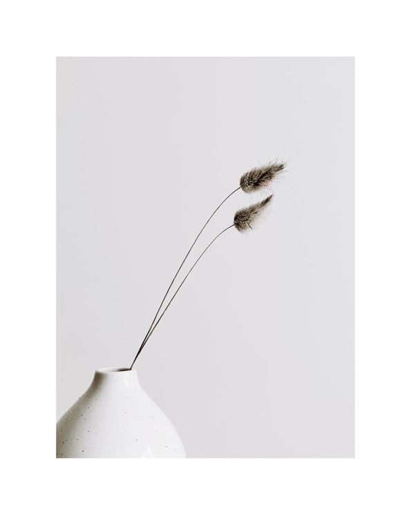 Vase With Dry Grass
