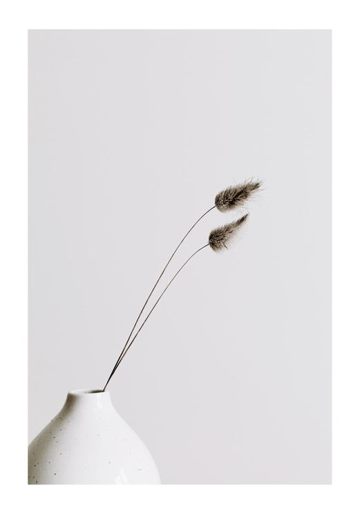Vase With Dry Grass
